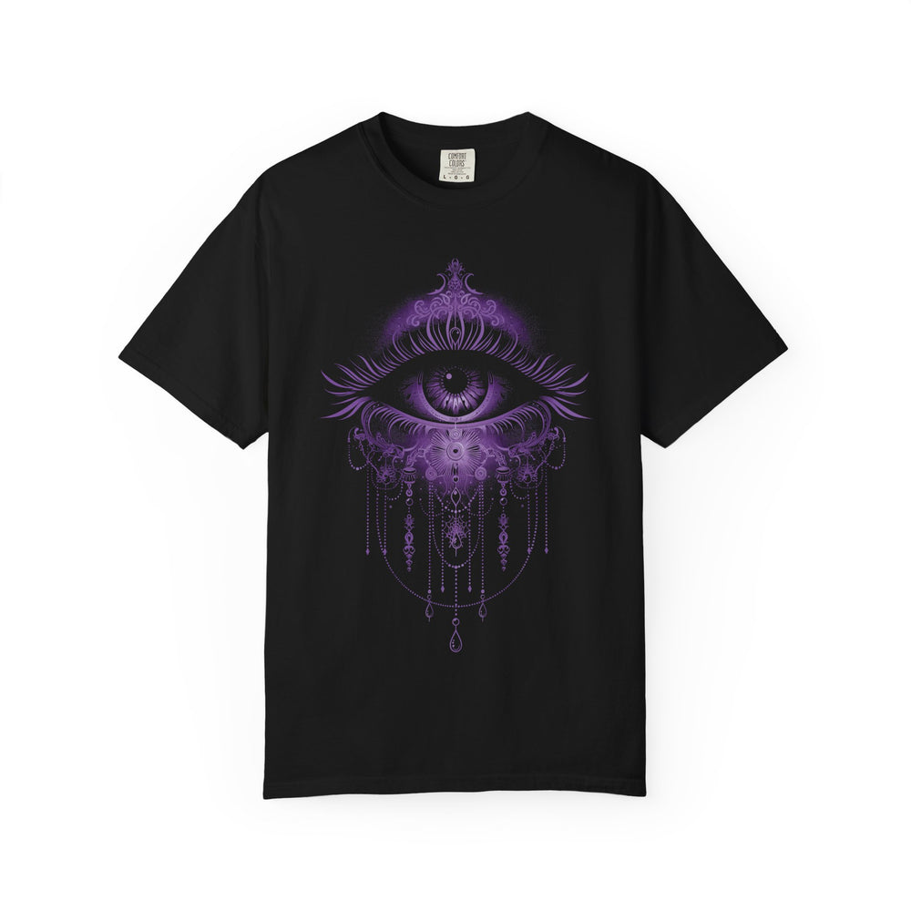 Jeweled Eye Womens WUNDERLAND Backyard Dept Halloween Booteek Short Sleeve Tee