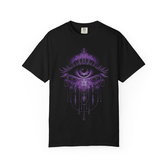 Jeweled Eye Womens WUNDERLAND Backyard Dept Halloween Booteek Short Sleeve Tee