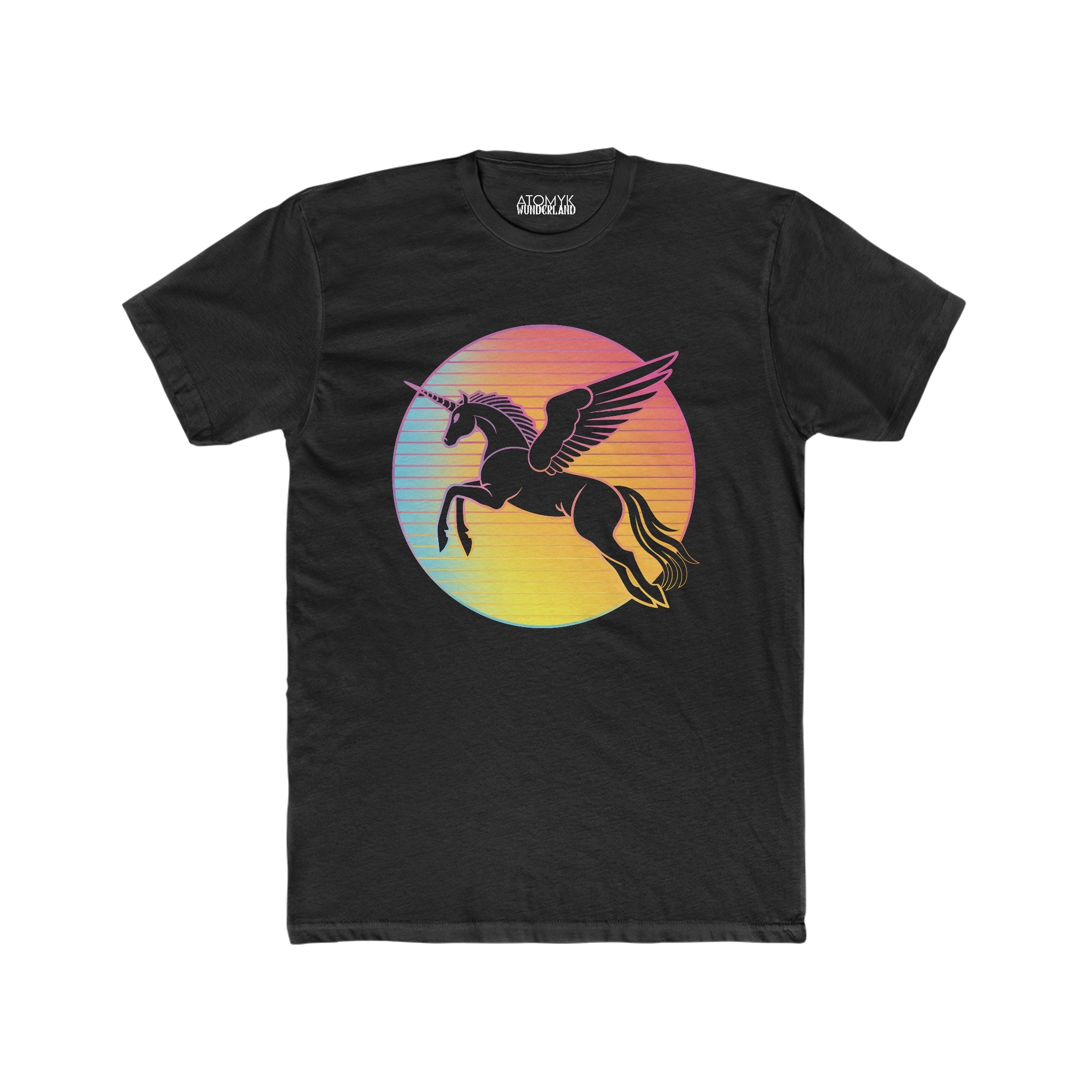 Synthwave Pegasus Mens Wunderland Graphic Tee