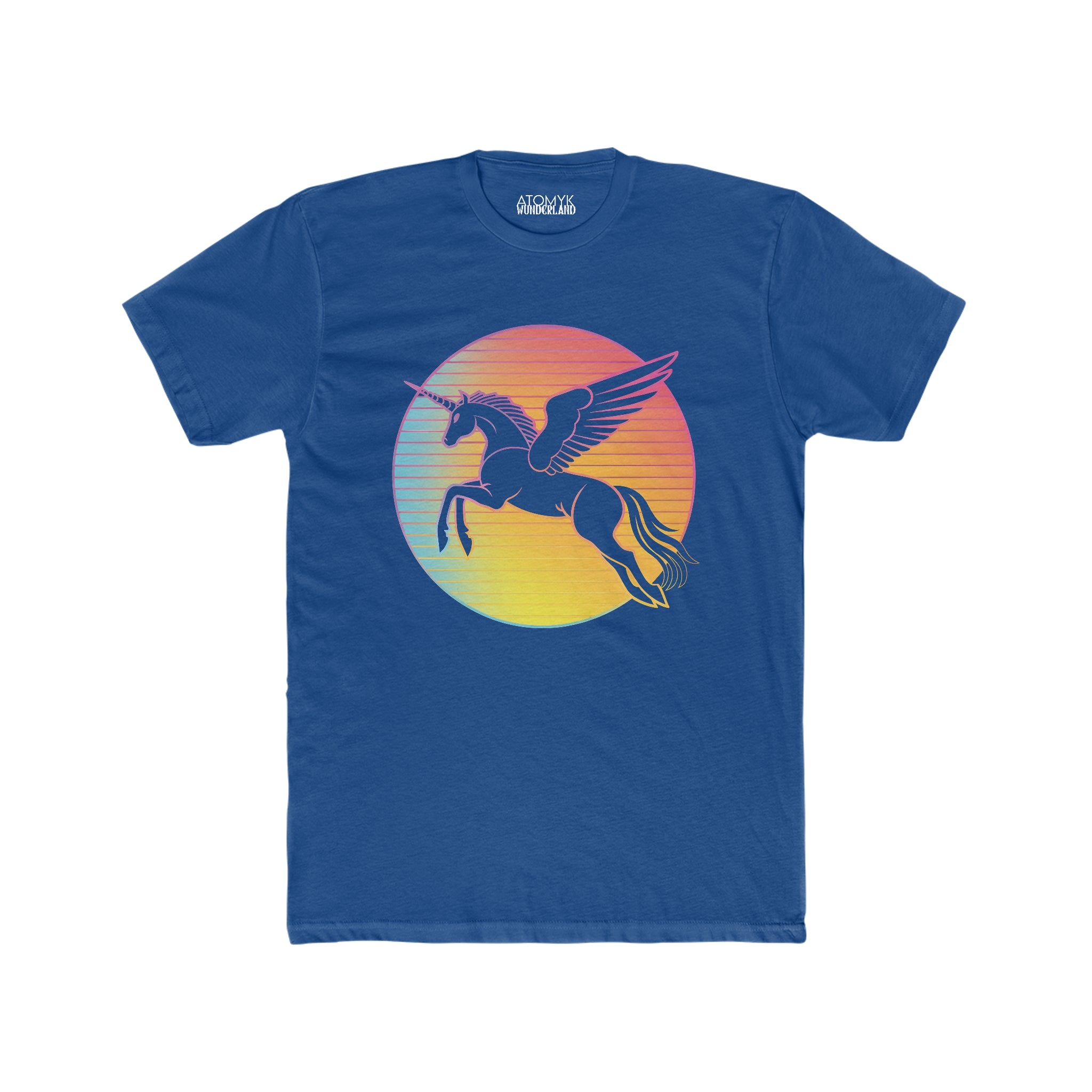 Synthwave Pegasus Mens Wunderland Graphic Tee