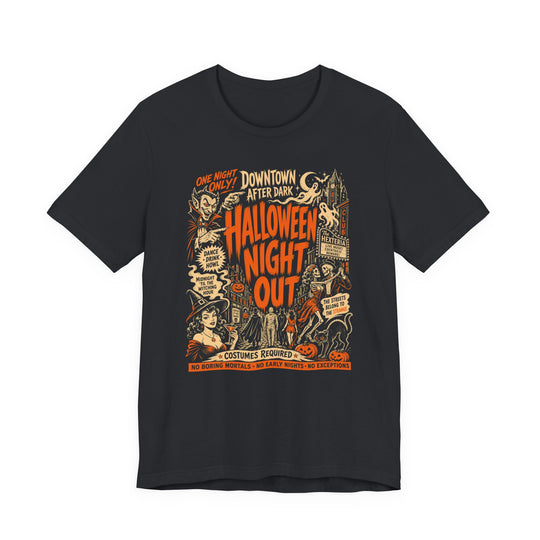 Halloween Night Out — Retro Spooky Poster Women&