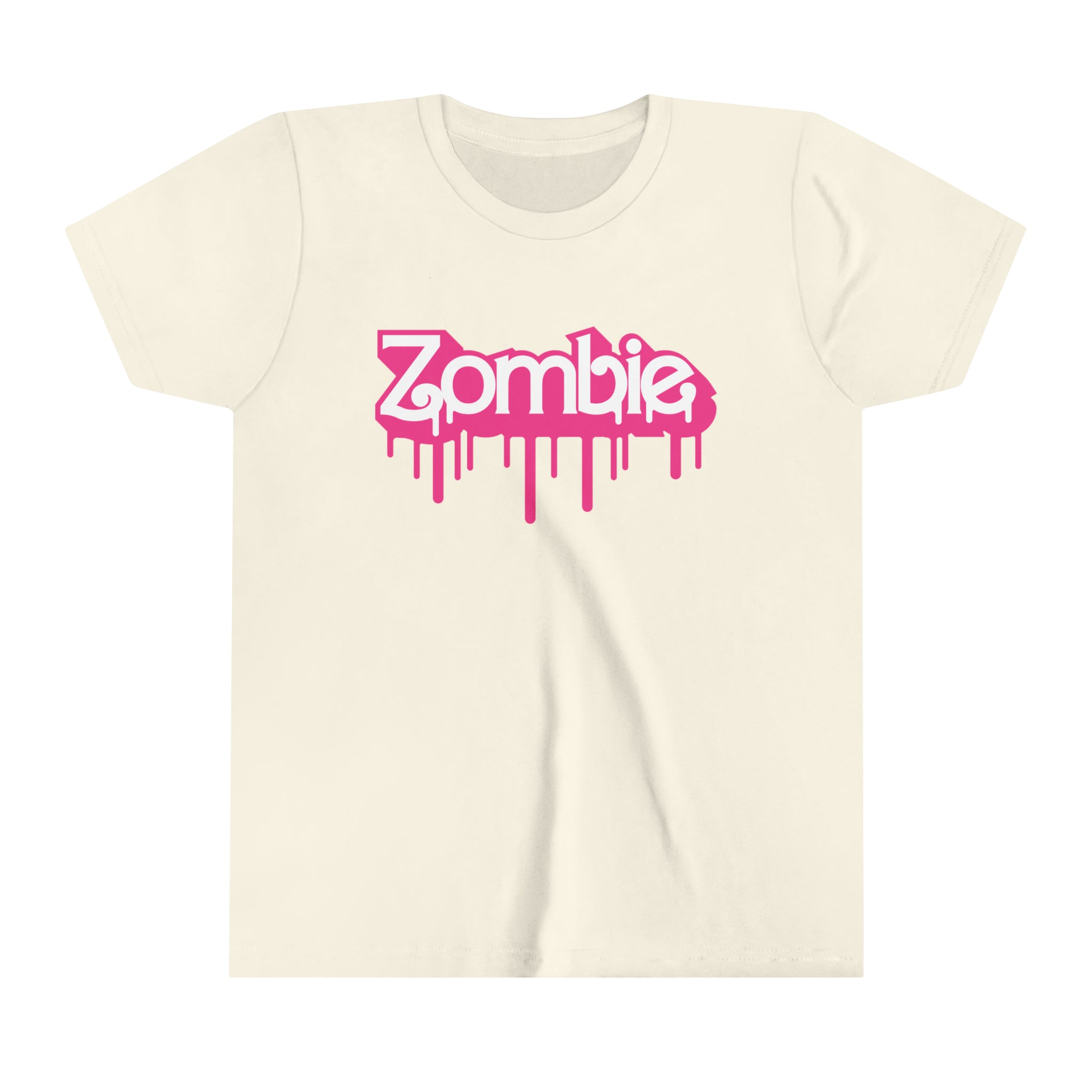 ZOMBIE LOGO Girls Halloween Short Sleeve Tee