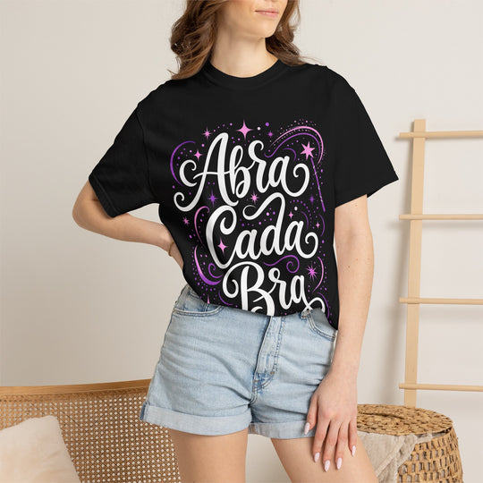 Abracadabra Magical Script Womens WUNDERLAND Halloween Booteek Short Sleeve Tee