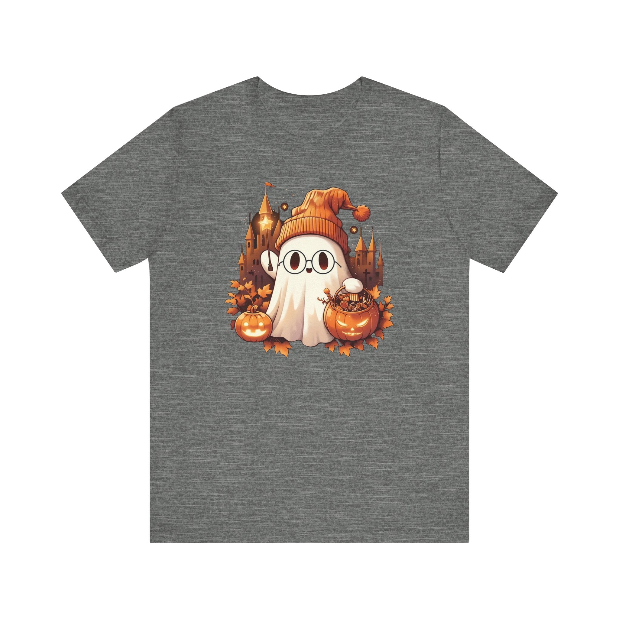 Magic Castle Ghost Womens Halloween Booteek Jersey Short Sleeve Tee