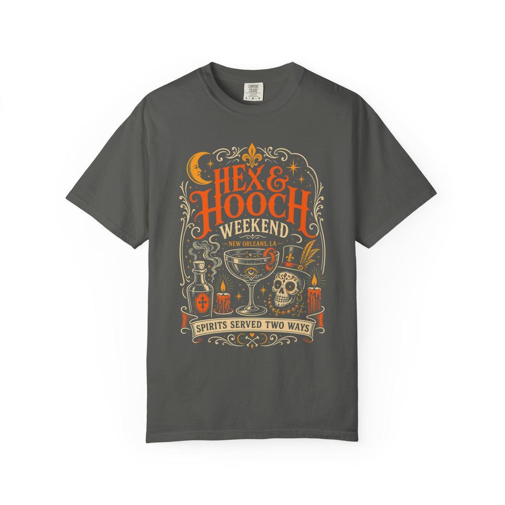 Hex & Hooch New Orleans Womens WUNDERLAND Halloween Booteek Short Sleeve Tee