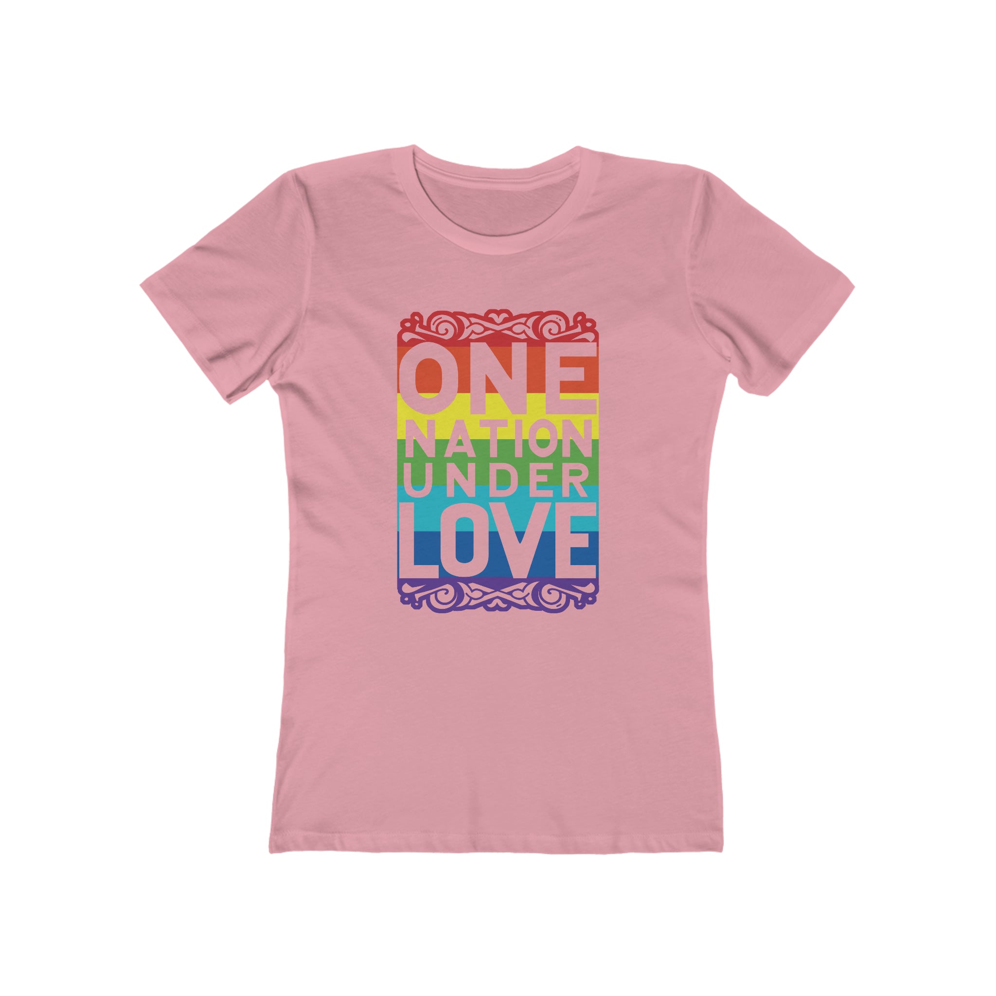 One Nation Under Love Womens Pride 24 Graphic Tee