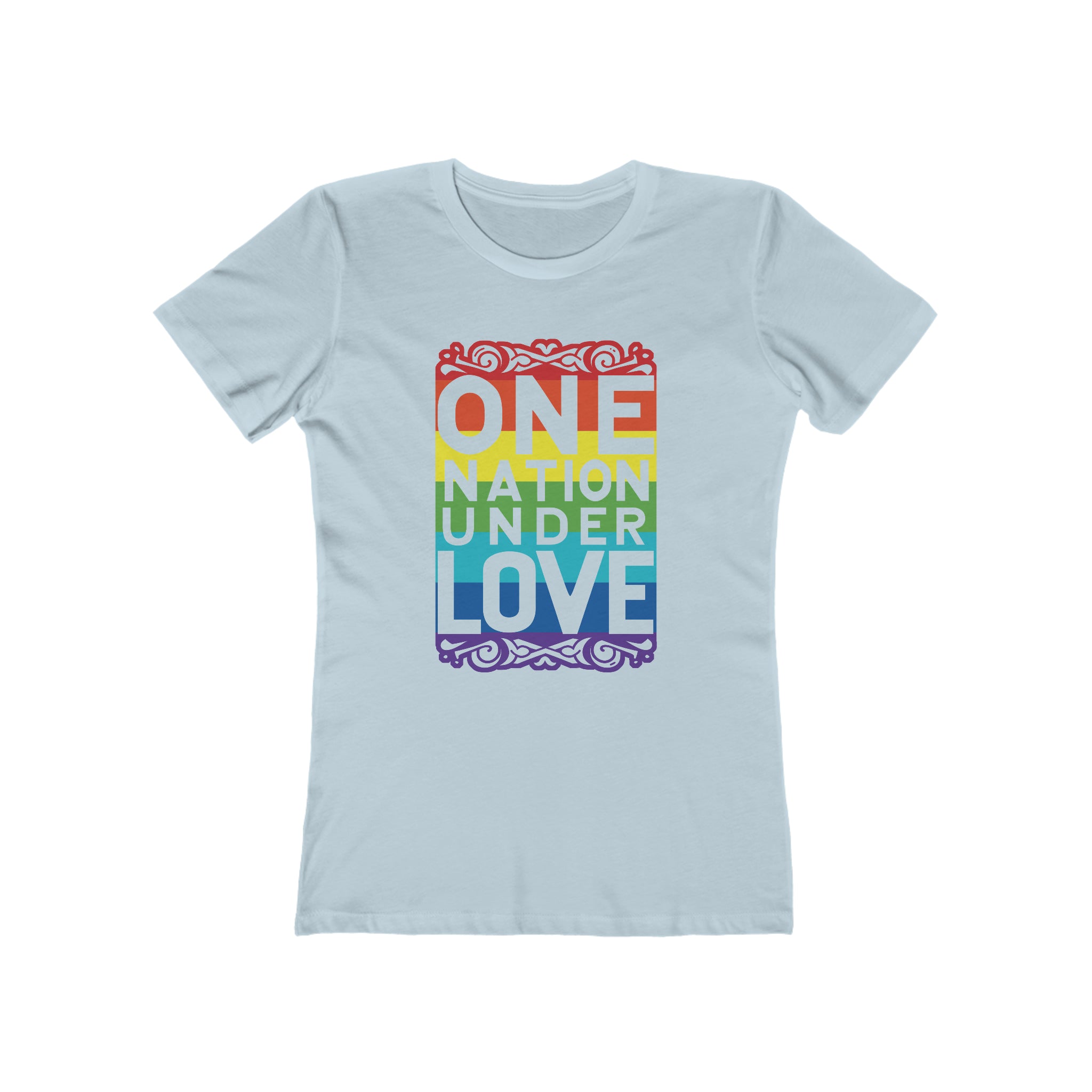 One Nation Under Love Womens Pride 24 Graphic Tee