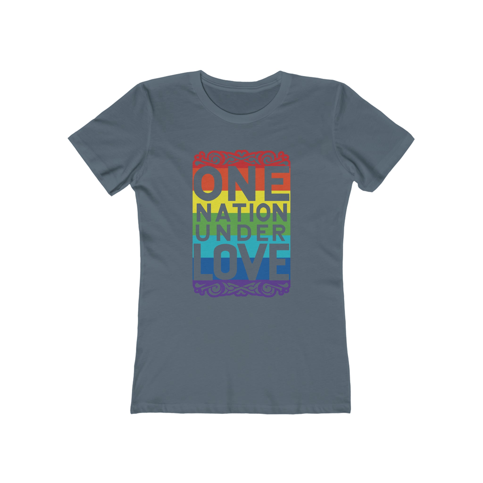 One Nation Under Love Womens Pride 24 Graphic Tee