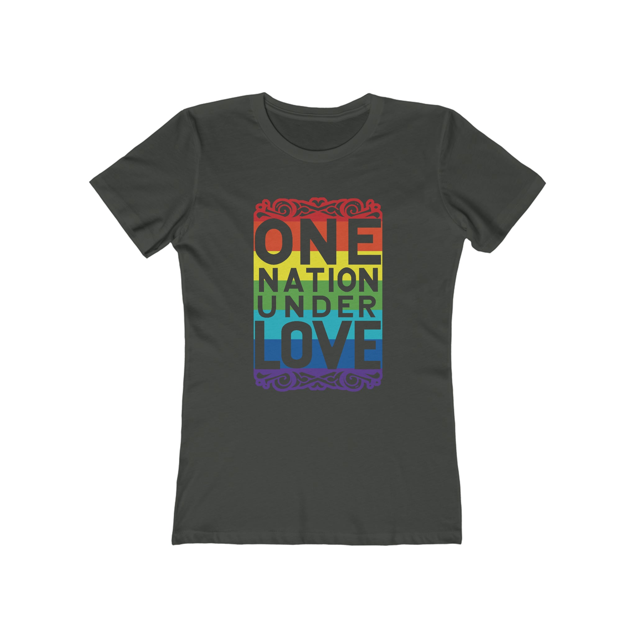 One Nation Under Love Womens Pride 24 Graphic Tee