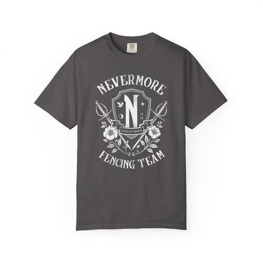 Nevermore Fencing Team Womens WUNDERLAND Backyard Dept Halloween Booteek Short Sleeve Tee