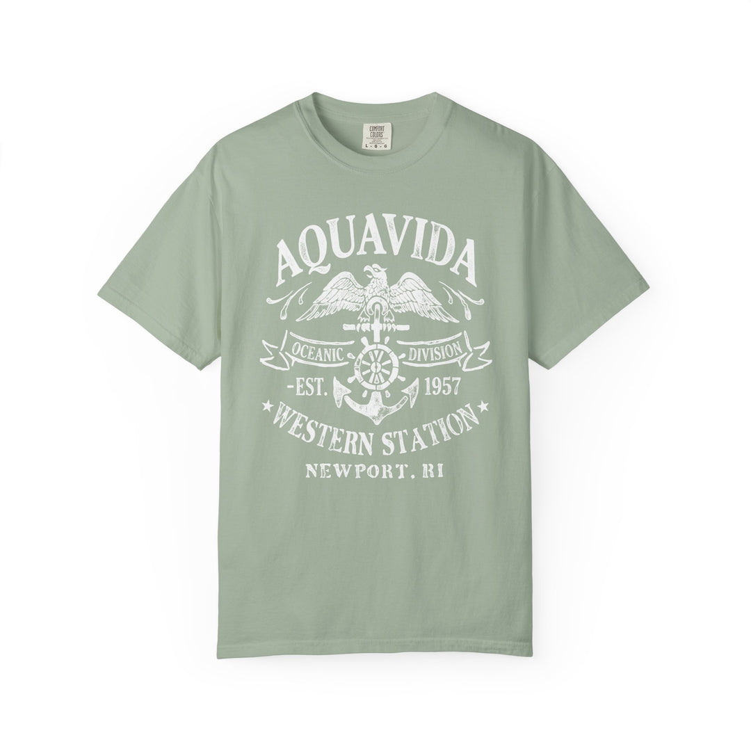 Western Station Mens AQUA VIDA Short Sleeve Tee