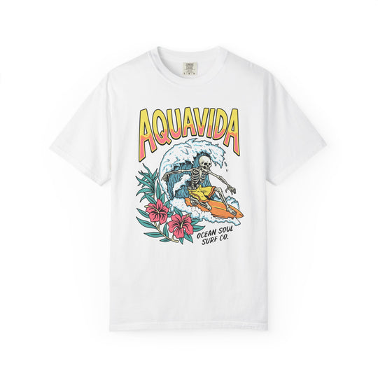 Skelly Ocean Soul Surf Co Mens AQUA VIDA Short Sleeve Tee