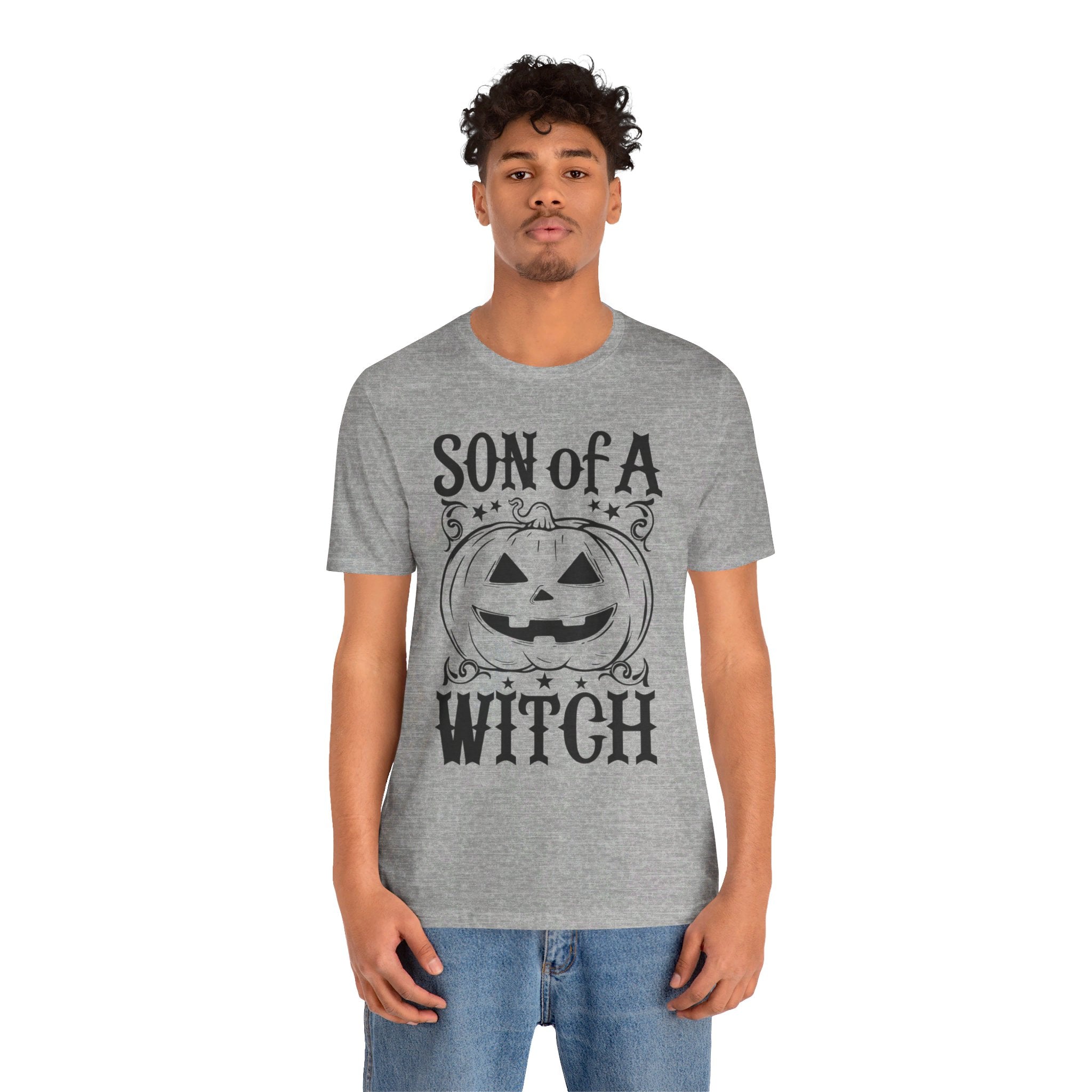 Son Of A Witch Dark Mens Halloween Booteek Jersey Short Sleeve Tee