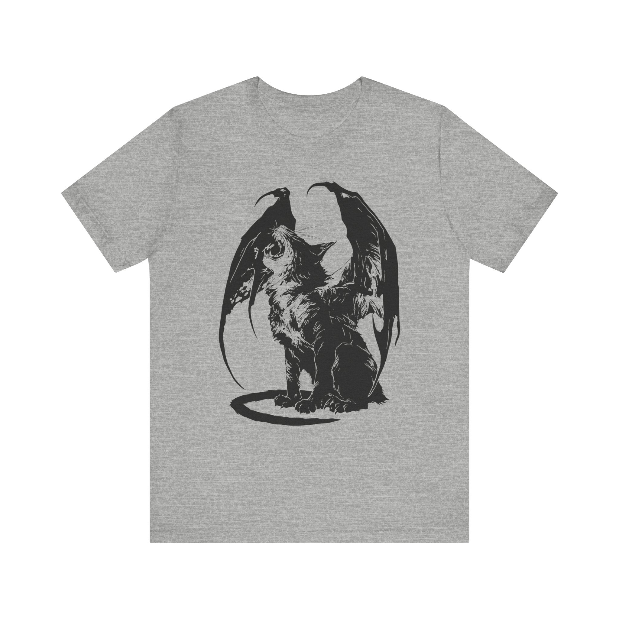 Demon Cat Mens Halloween Booteek Jersey Short Sleeve Tee