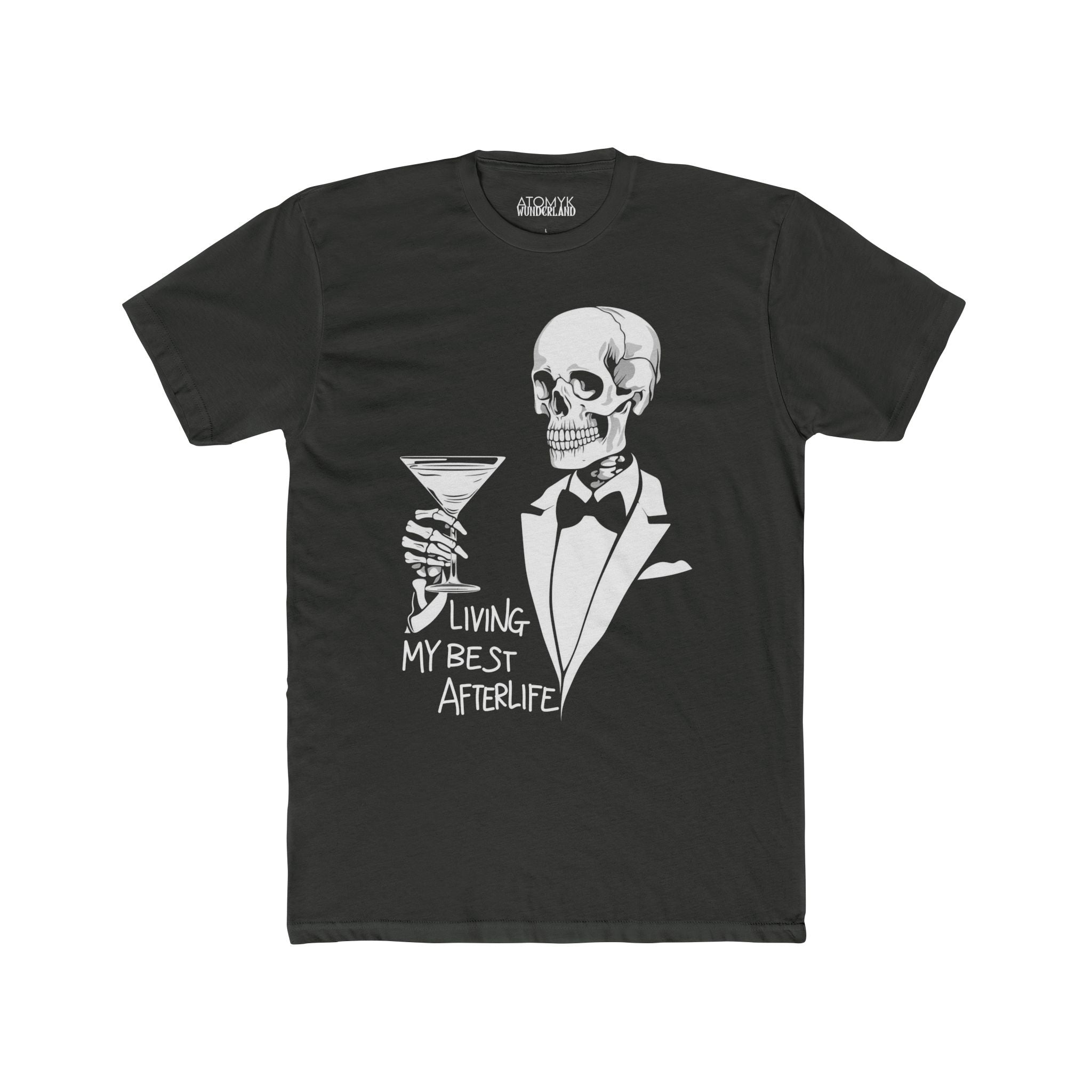 My Best Afterlife Martini Mens Halloween Graphic Tee