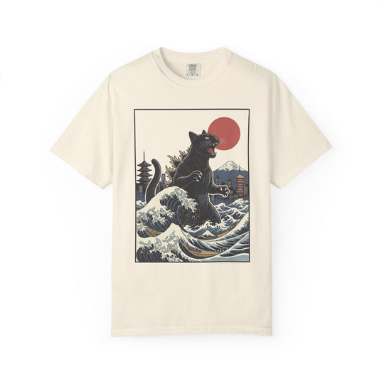 Catzilla Attacks Tokyo Mens WUNDERLAND Vibes Short Sleeve Tee