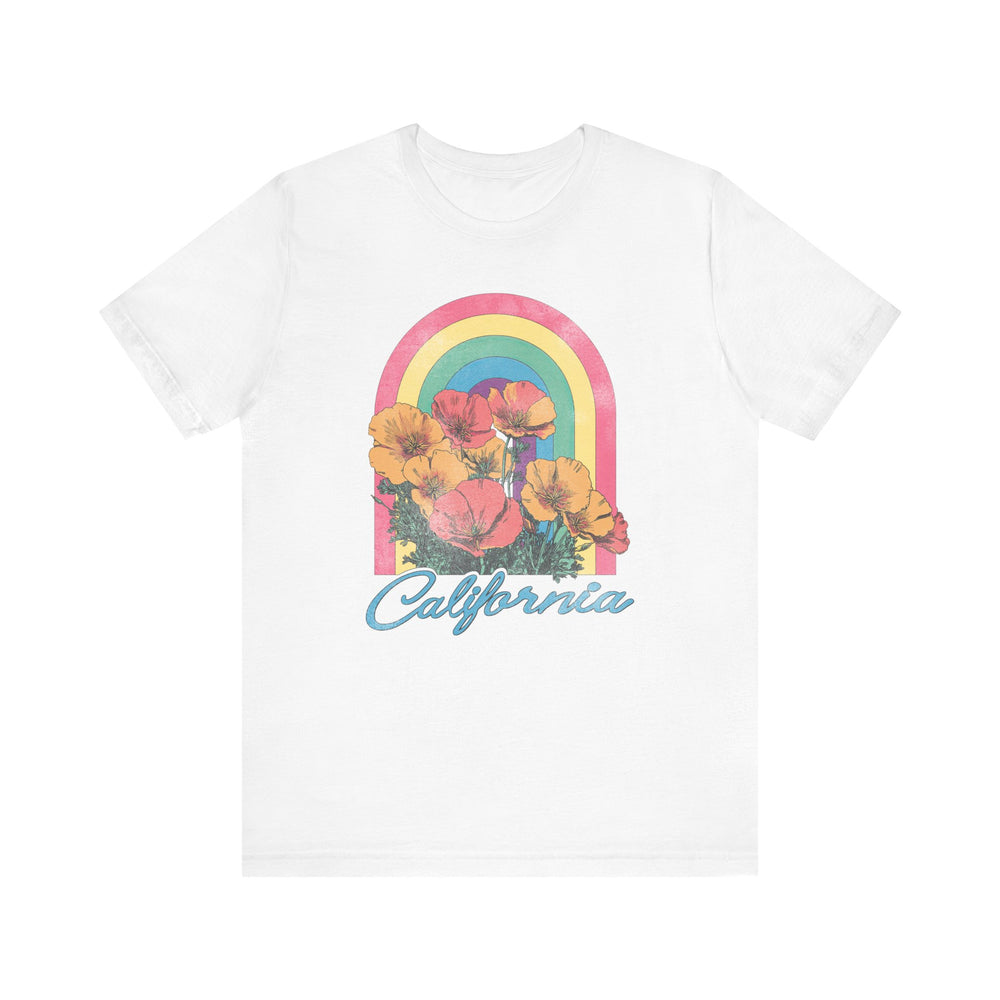 CALI POPPIES vintage California Womens L'Atomique Graphic Tee