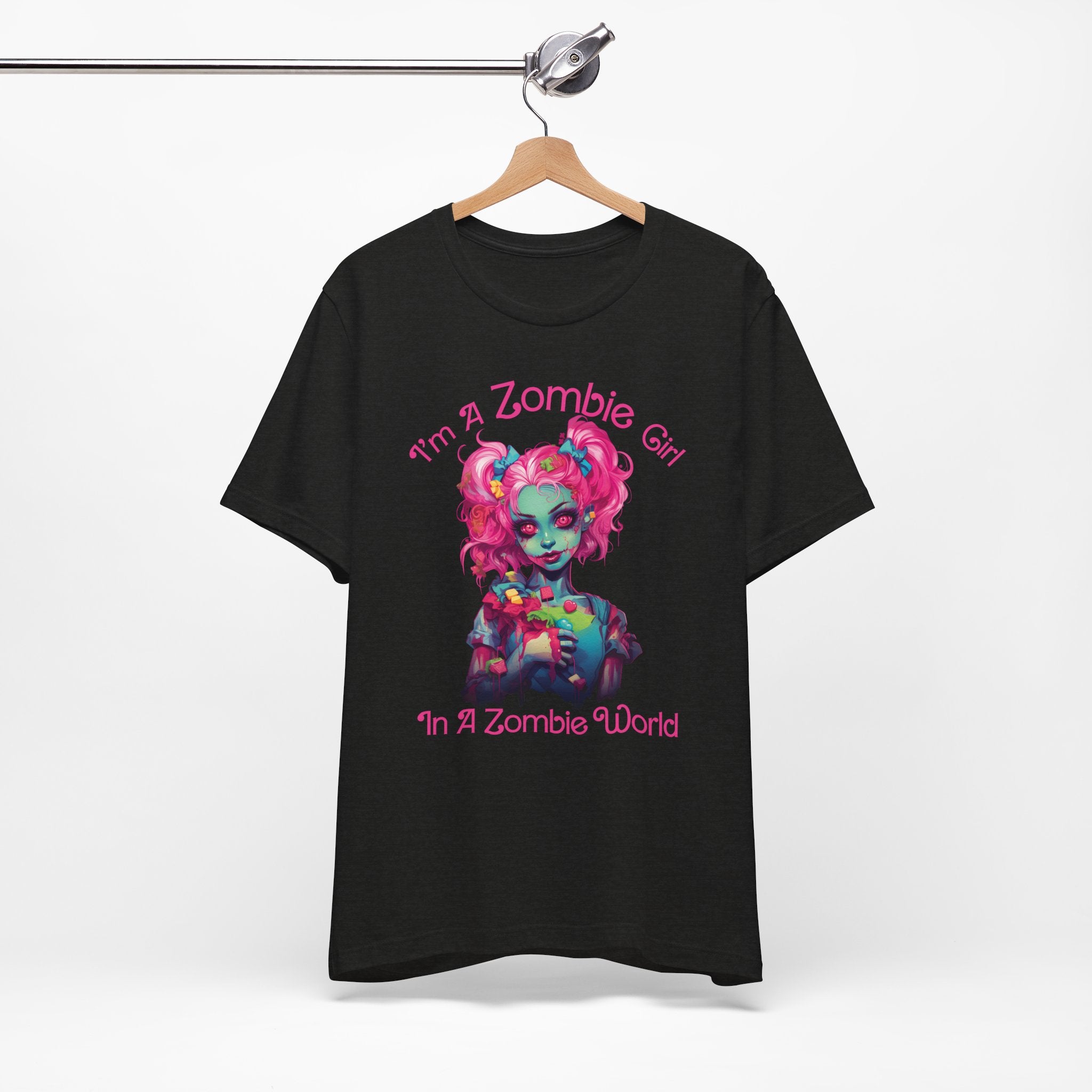 I’m a Zombie Girl Womens Halloween Booteek Jersey Short Sleeve Tee