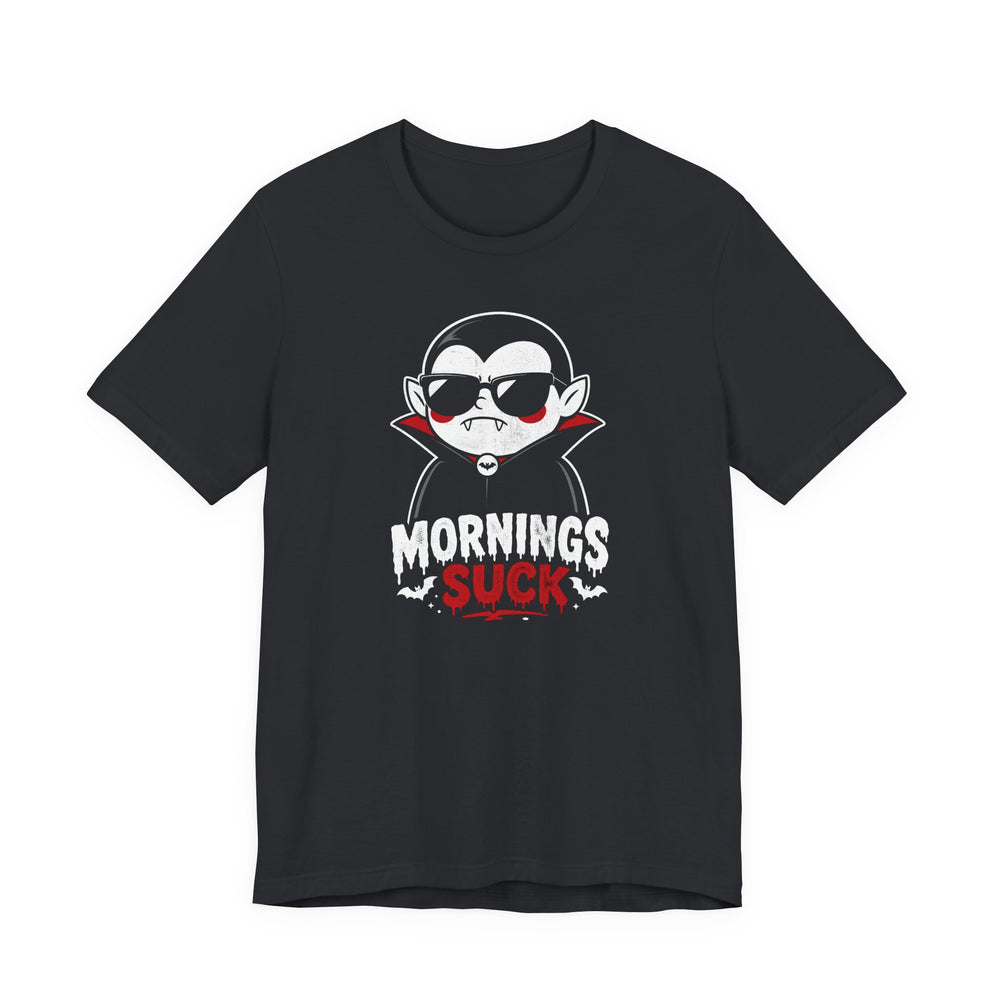 Mornings Suck Vampire Men's Halloween Classic Fit Tee