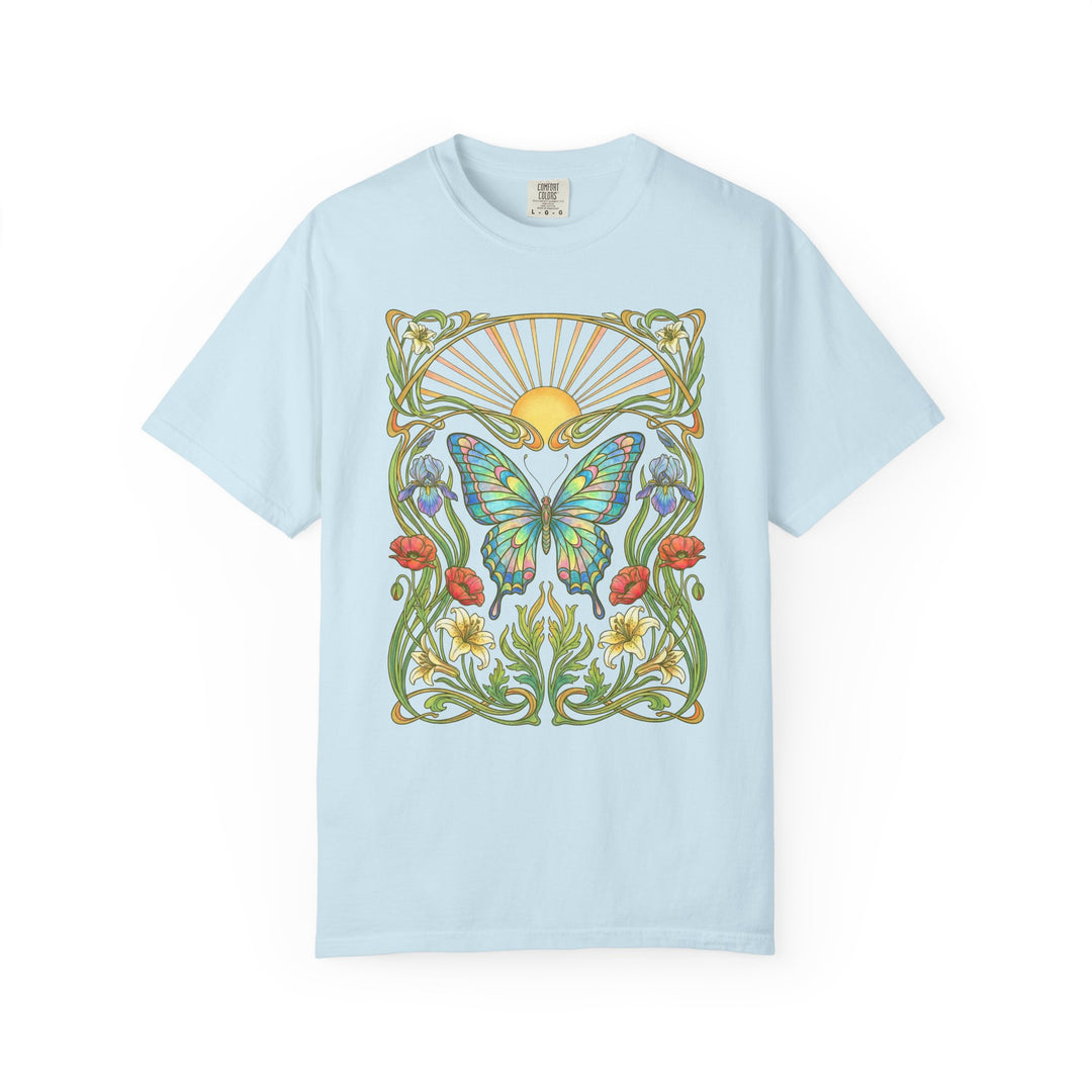 Spring Butterfly Womens L'Atomique Relaxed Fit Comfort Colors Graphic Tee