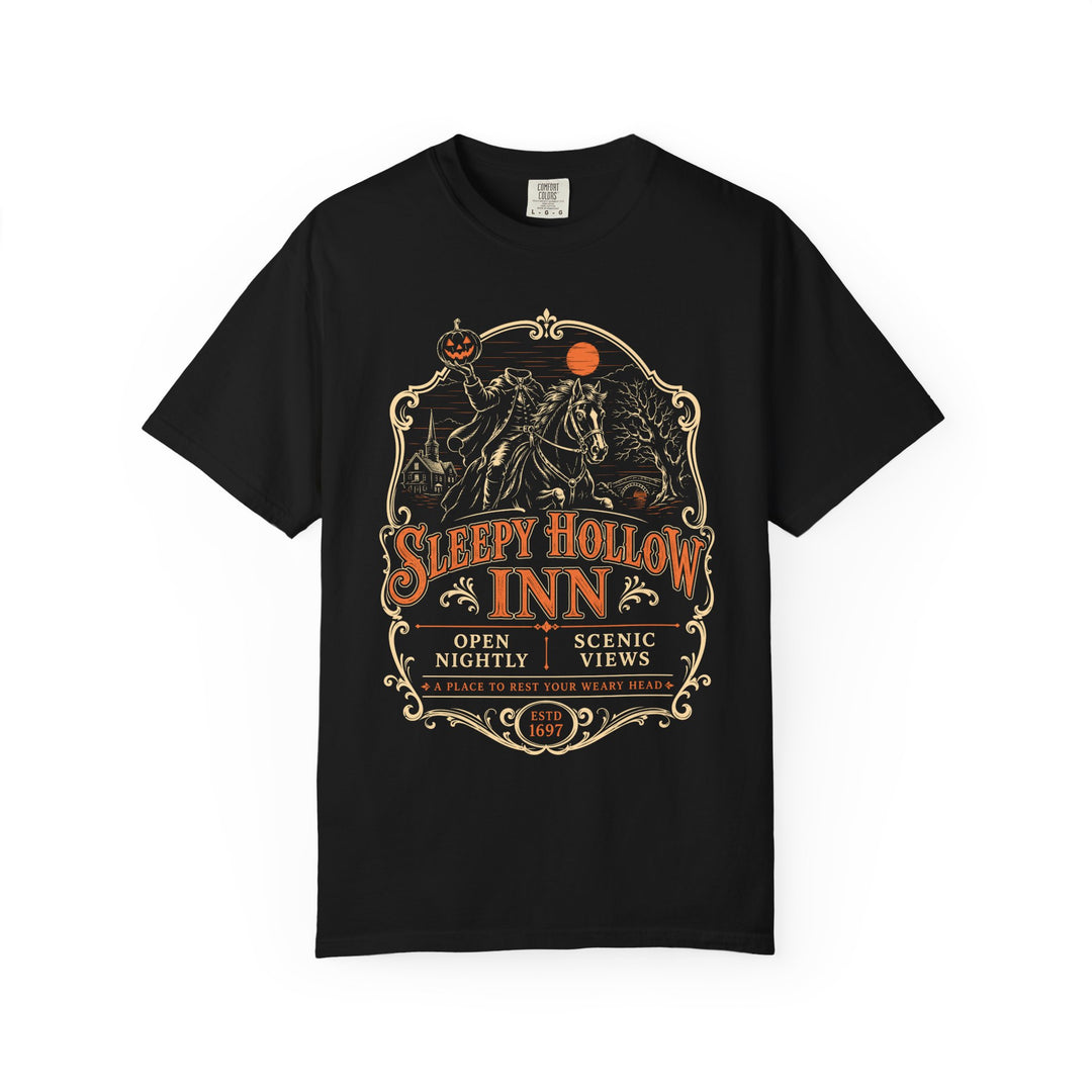 Sleepy Hollow Inn Headless Horseman Womens WUNDERLAND Halloween Booteek Short Sleeve Tee