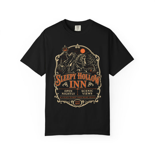 Sleepy Hollow Inn Headless Horseman Womens WUNDERLAND Halloween Booteek Short Sleeve Tee