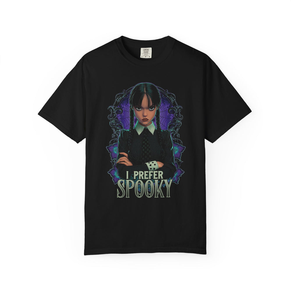 I Prefer Spooky Womens WUNDERLAND Backyard Dept Halloween Booteek Short Sleeve Tee
