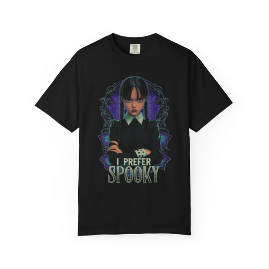 I Prefer Spooky Womens WUNDERLAND Backyard Dept Halloween Booteek Short Sleeve Tee