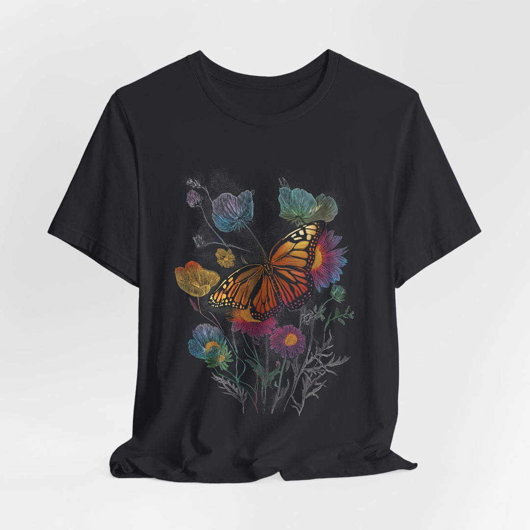 WILDFLOWER BUTTERFLY vintage Womens L&