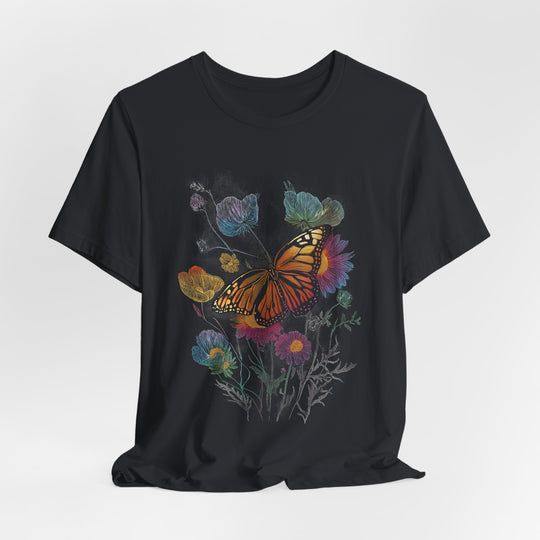 WILDFLOWER BUTTERFLY vintage Womens L&
