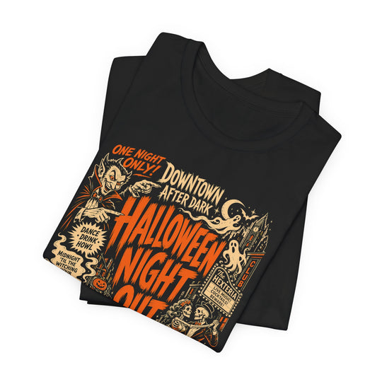 Halloween Night Out — Retro Spooky Poster Women&