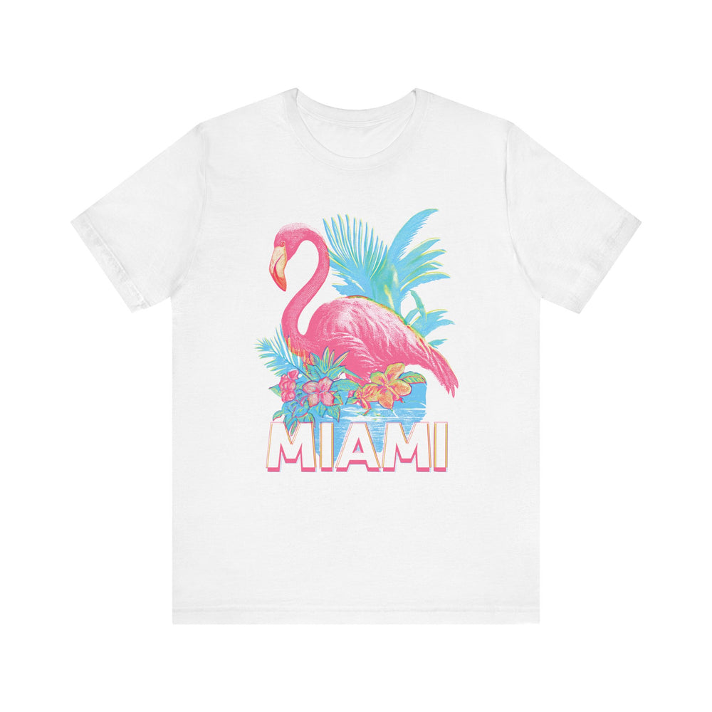 MIAMI FLAMINGO Vintage Womens L'Atomique Graphic Tee