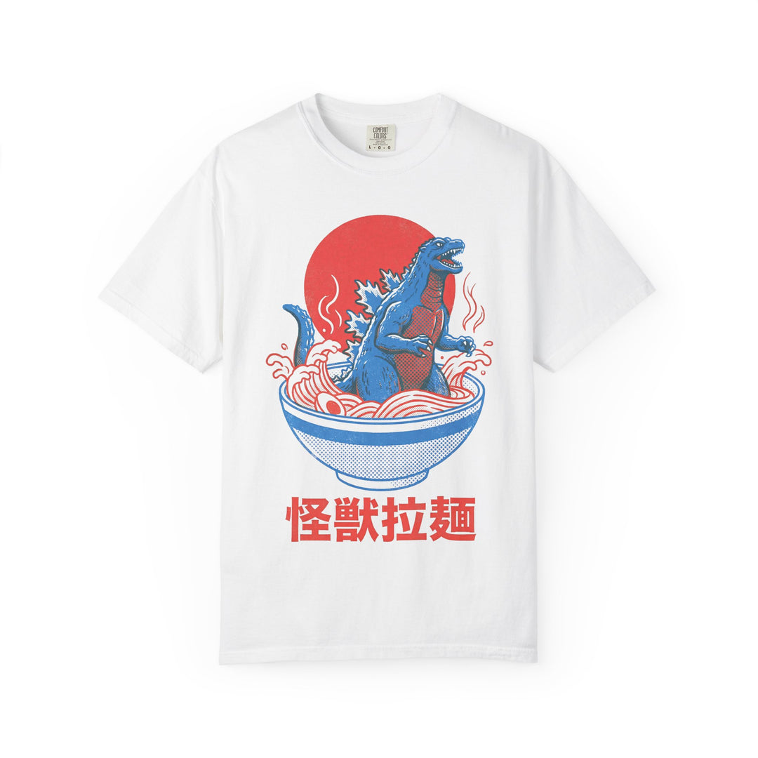 Ramen Kaiju Vintage Poster Mens WUNDERLAND Vibes Short Sleeve Tee
