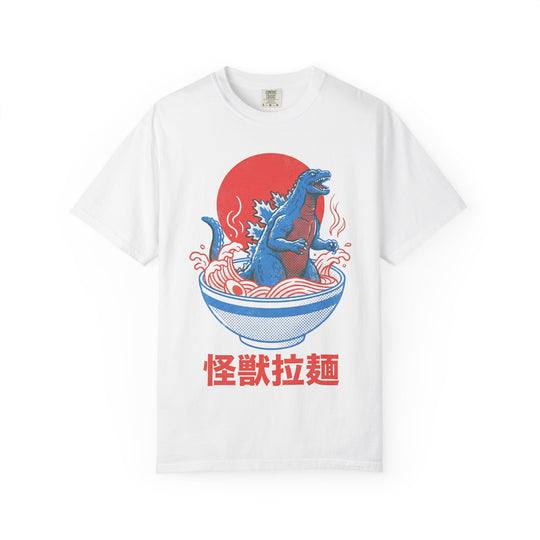 Ramen Kaiju Vintage Poster Mens WUNDERLAND Vibes Short Sleeve Tee