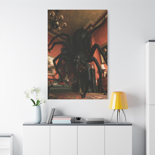 Creeping Spider Gothic Horror Canvas Wall Art