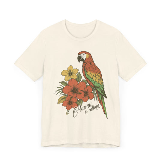 HAWAII IS CALLING Vintage Womens L'Atomique Graphic Tee