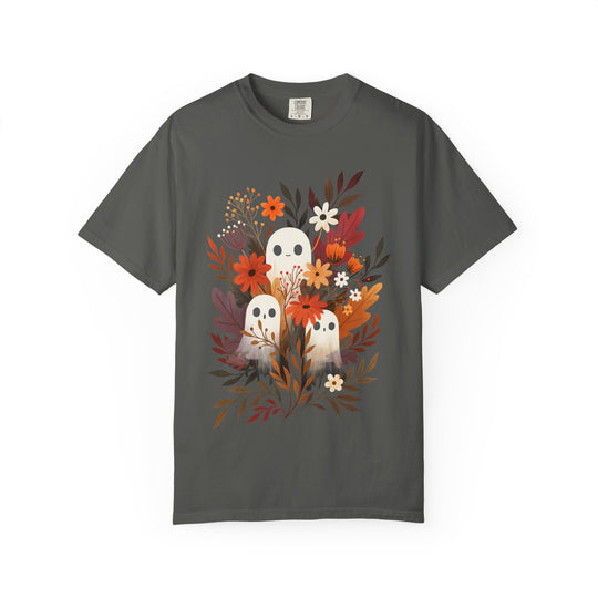Autumn Ghosts Cute Fall Floral Womens WUNDERLAND Halloween Booteek Short Sleeve Tee