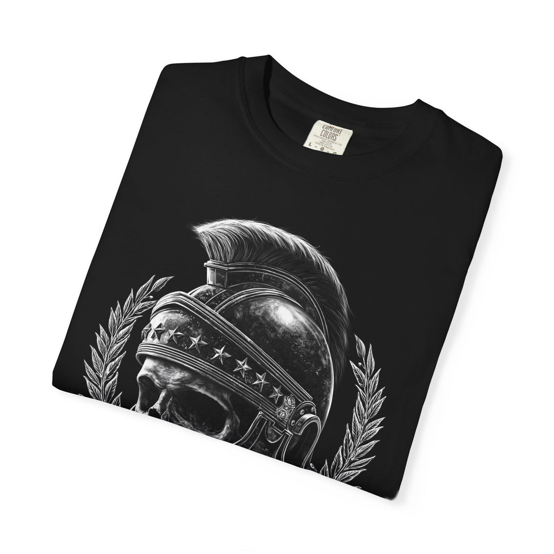 Skull Roman Helmet "Veni Vidi Vici" Mens WUNDERLAND Heritage Short Sleeve Tee