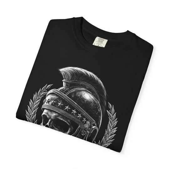 Skull Roman Helmet "Veni Vidi Vici" Mens WUNDERLAND Heritage Short Sleeve Tee