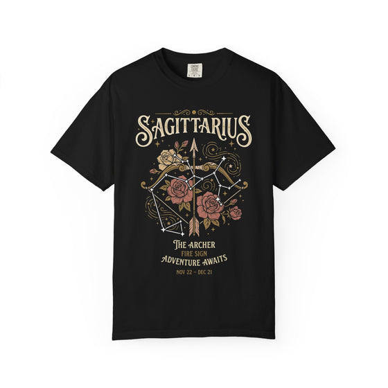 Sagittarius Womens L'Atomique Relaxed Fit Comfort Colors Graphic Tee