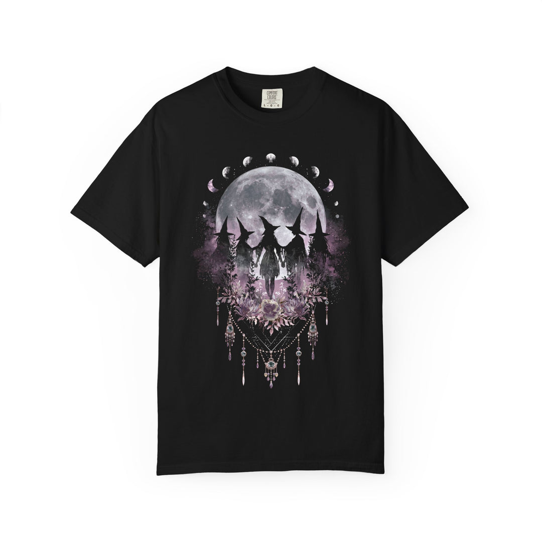 Witches Celestial Moon Phases Floral Women&