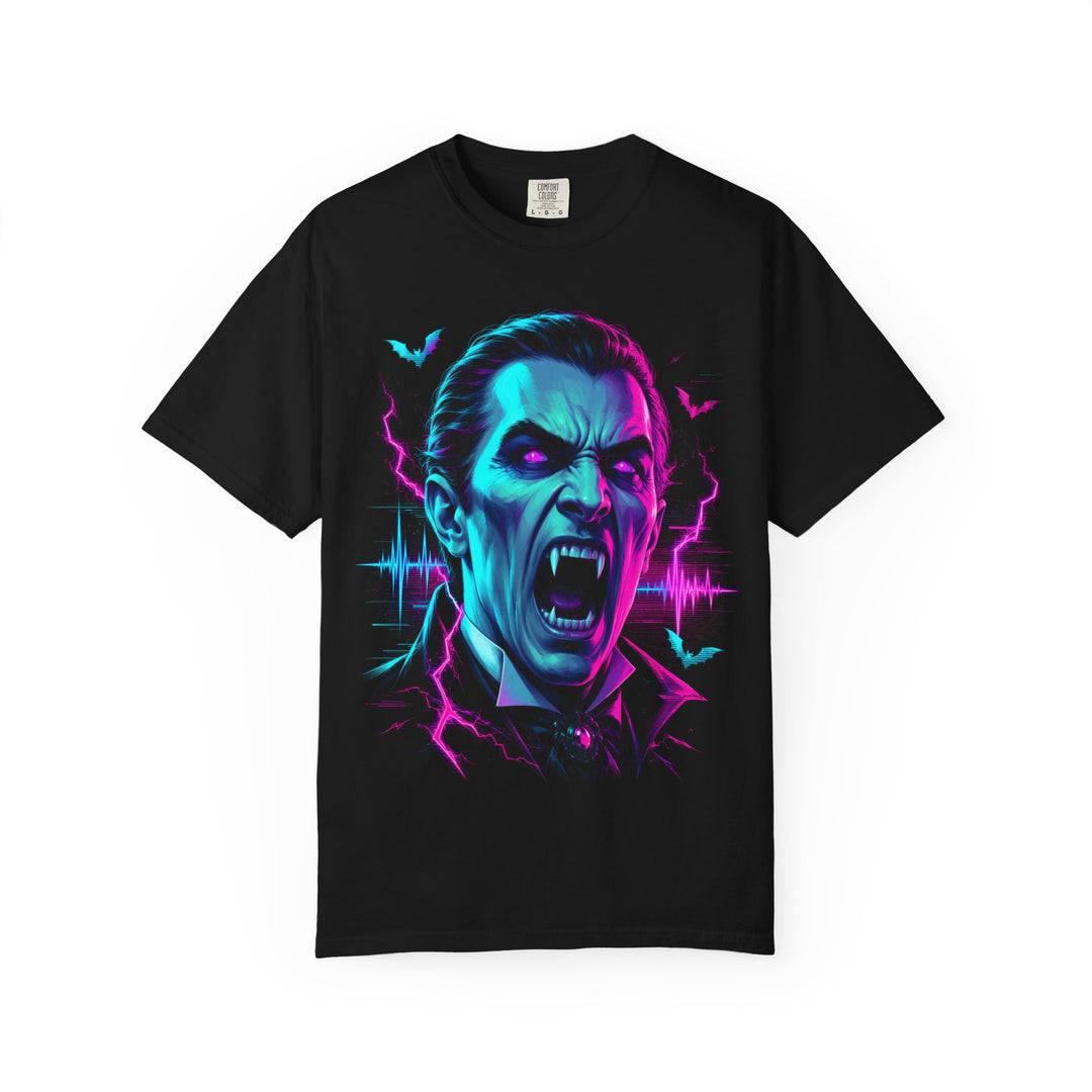 Dracula Vampire Retro Vaperwave Mens WUNDERLAND Halloween Booteek Short Sleeve Tee