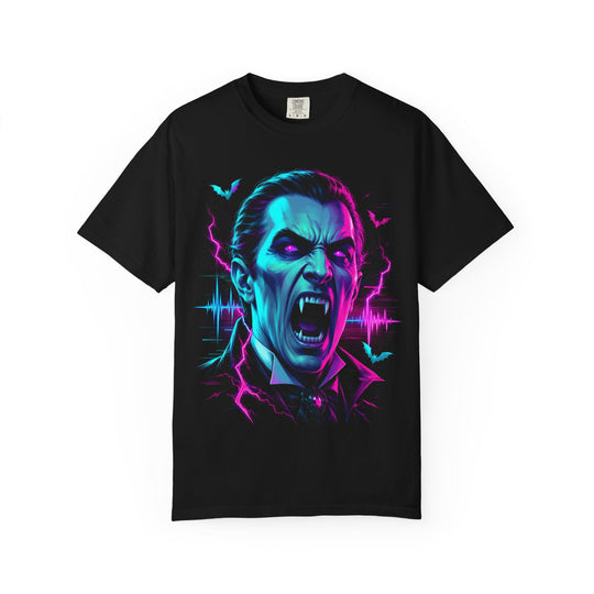 Dracula Vampire Retro Vaperwave Mens WUNDERLAND Halloween Booteek Short Sleeve Tee
