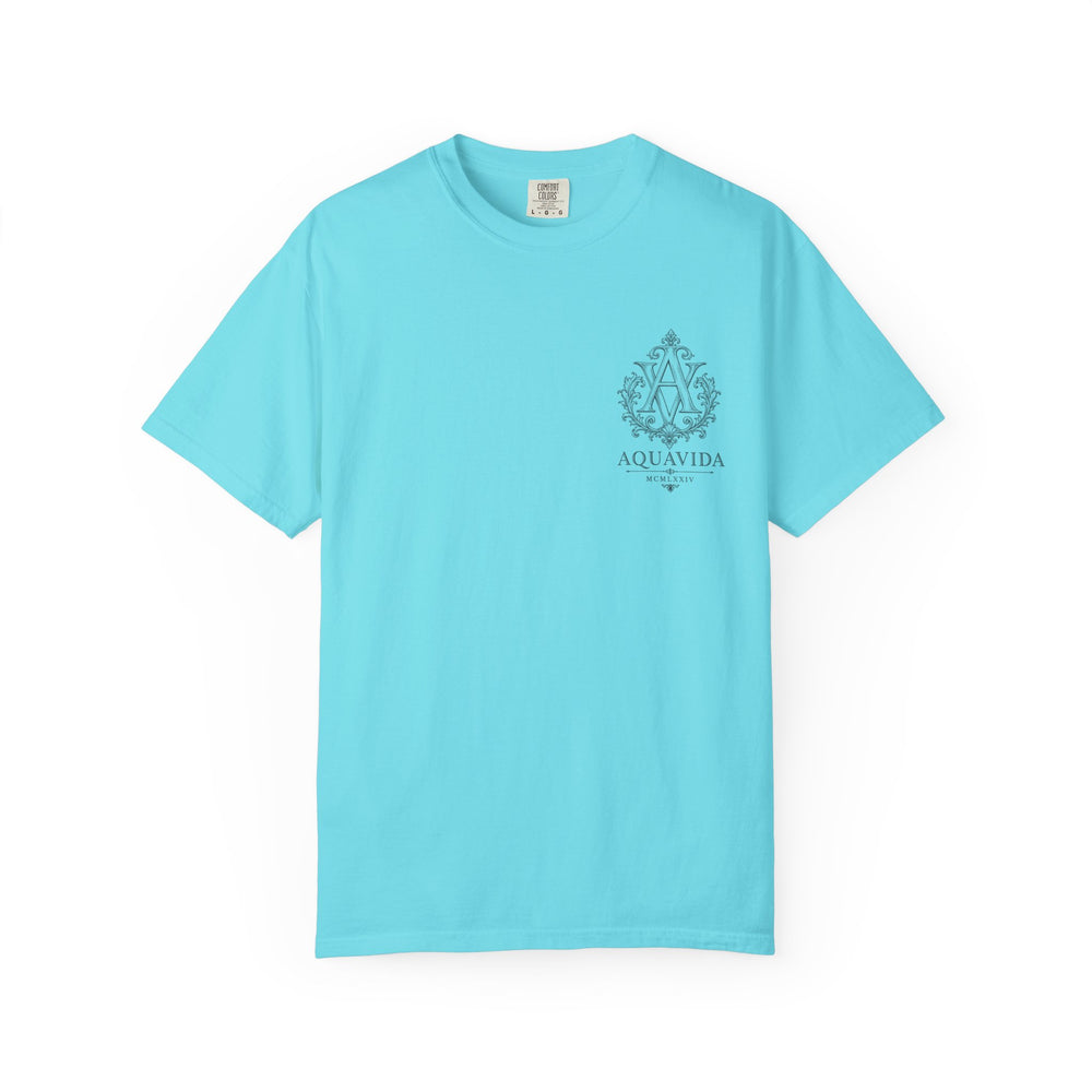 Eagle Anchor Logo Mens AQUA VIDA Short Sleeve Tee