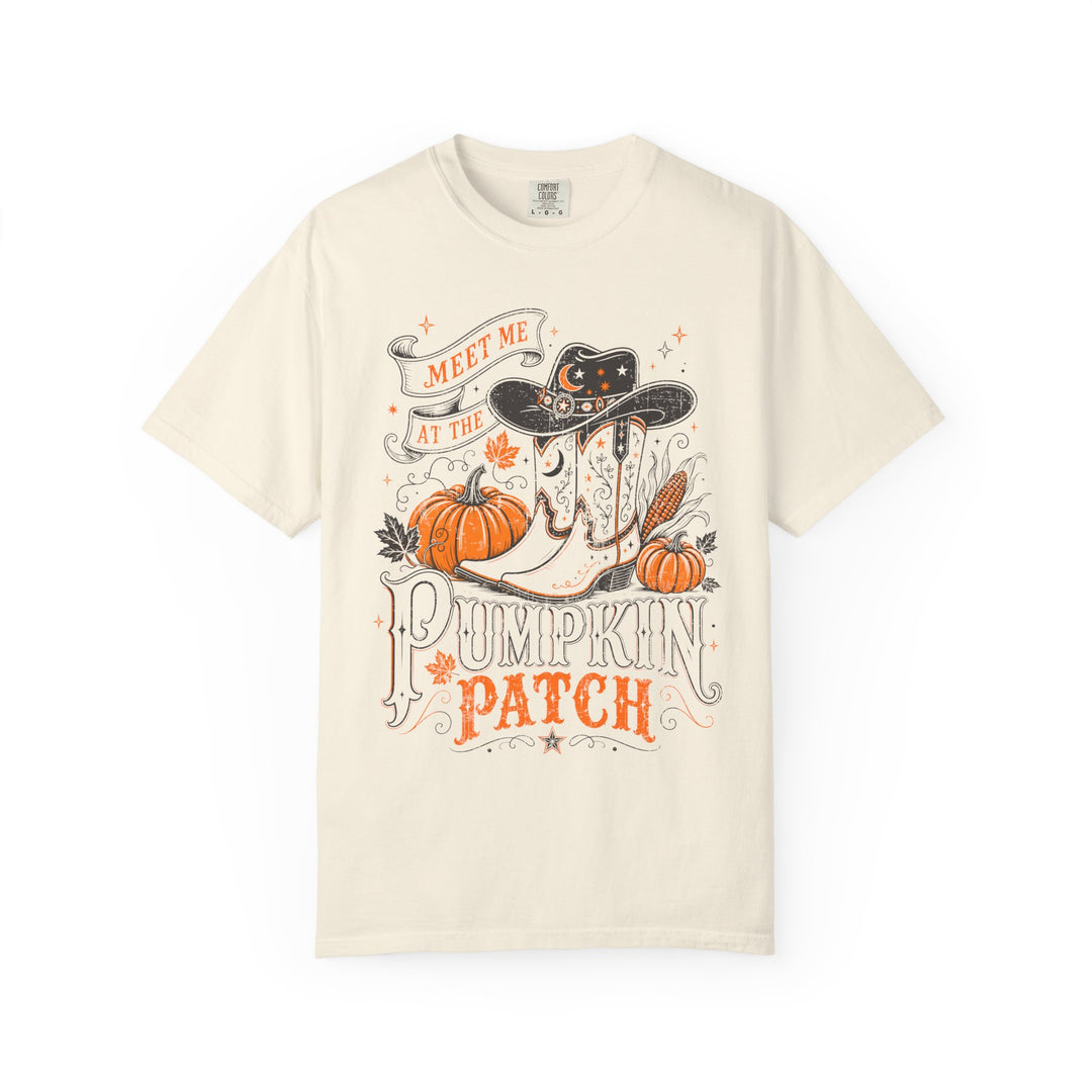 Meet Me At The Pumpkin Patch Womens WUNDERLAND Halloween Booteek Short Sleeve Tee