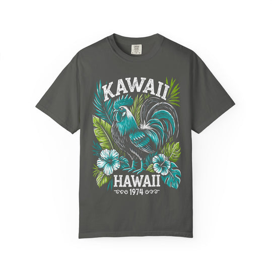 Kawaii Hawaii Tropical Rooster Mens AQUAVIDA Short Sleeve Tee