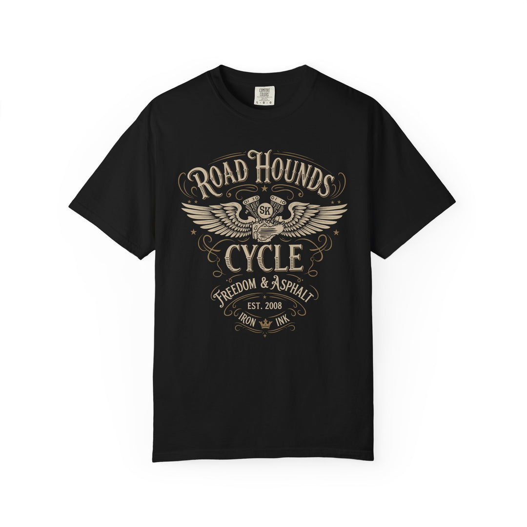 Road Hounds Cycle MC Mens WUNDERLAND Heritage Short Sleeve Tee