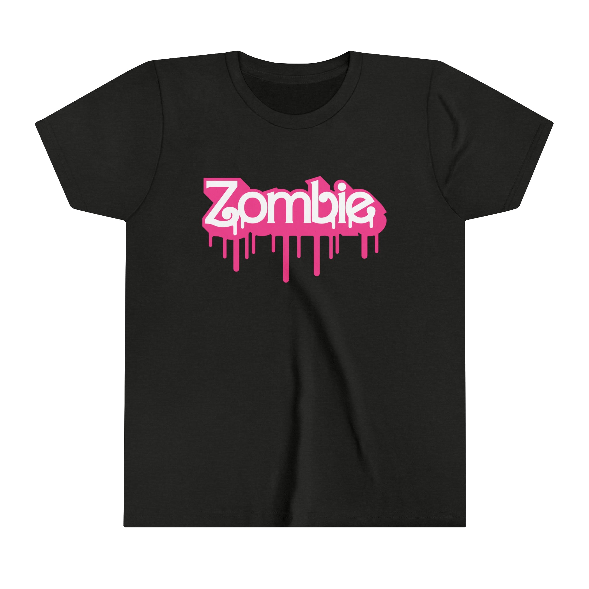 ZOMBIE LOGO Girls Halloween Short Sleeve Tee