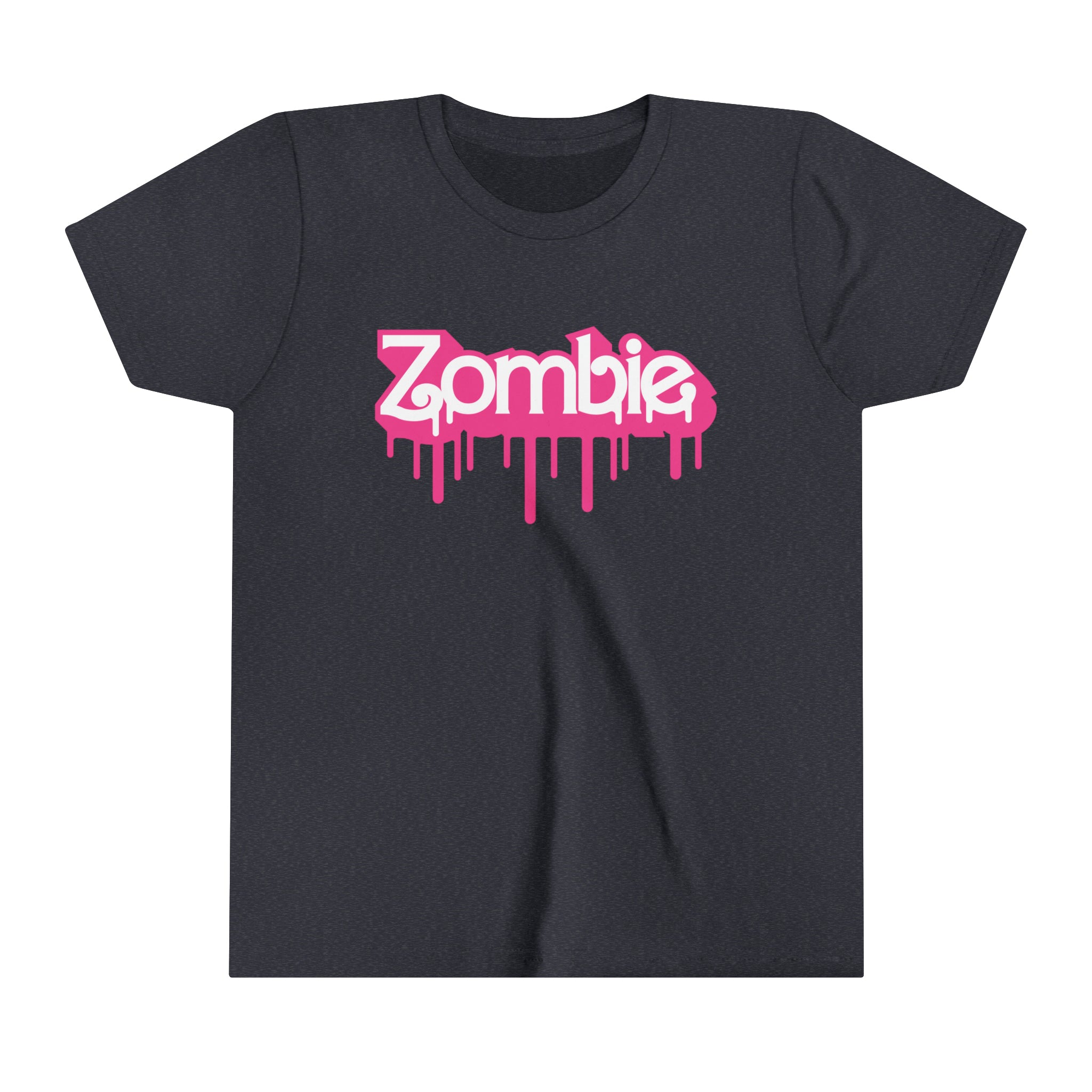 ZOMBIE LOGO Girls Halloween Short Sleeve Tee