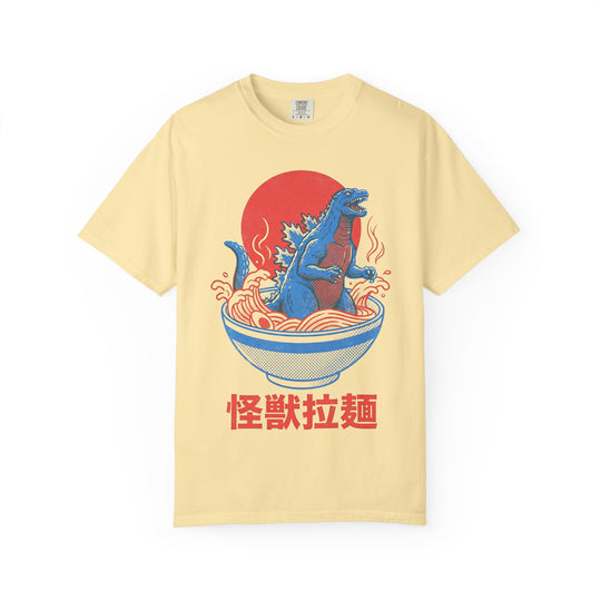 Ramen Kaiju Vintage Poster Mens WUNDERLAND Vibes Short Sleeve Tee